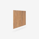 Angled View Natural Mira 31.5 Scalloped Modular Cabinet Doors