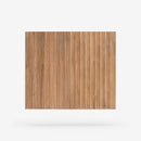 Front View Natural Mira 31.5 Scalloped Modular Cabinet Doors