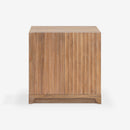 Front View Natural Mira 31.5 Scalloped Modular Cabinet