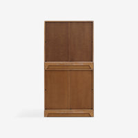 Rear View Set Of 2 Natural Mira 31.5 Scalloped Modular Cabinet